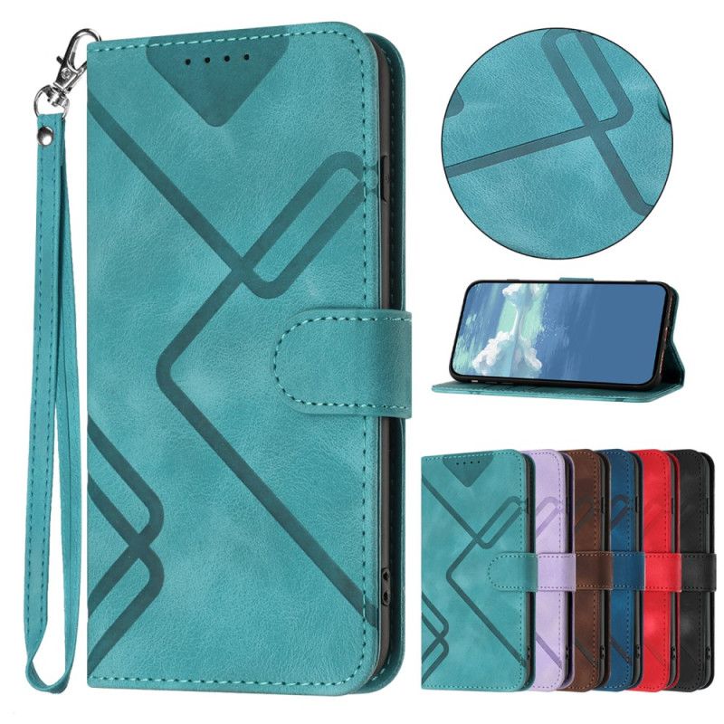 Læder Cover Xiaomi 17 Pro Telefon Etui Geometriske Mønstre