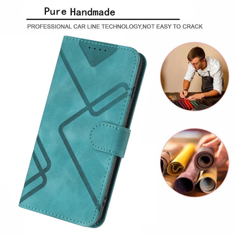 Læder Cover Xiaomi 17 Pro Telefon Etui Geometriske Mønstre