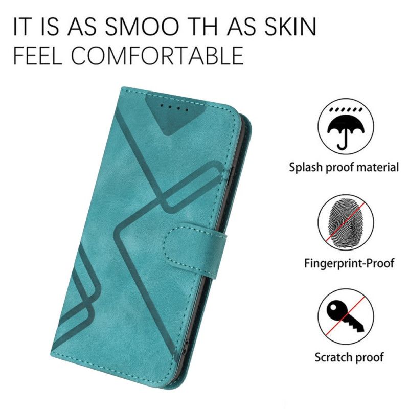 Læder Cover Xiaomi 17 Pro Telefon Etui Geometriske Mønstre