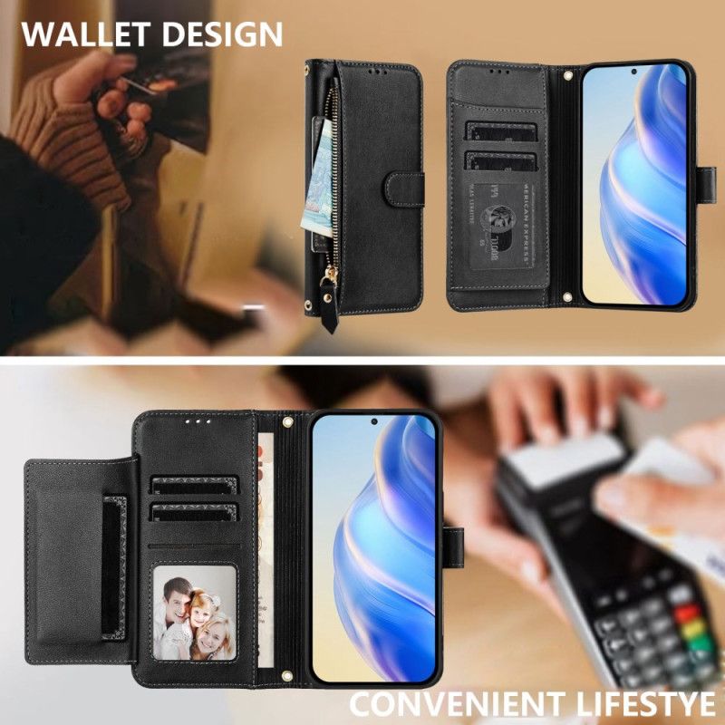 Læder Cover Xiaomi 17 Pro Telefon Etui Lynlåslomme Og Flere Kortpladser