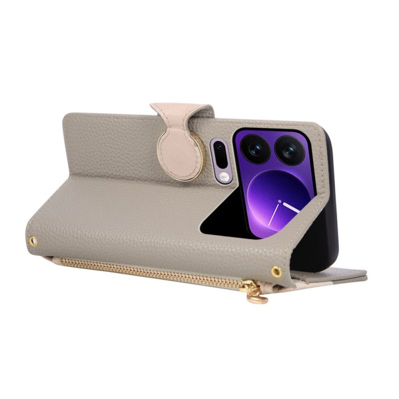 Læder Cover Xiaomi 17 Pro Telefon Etui Lynlåspung