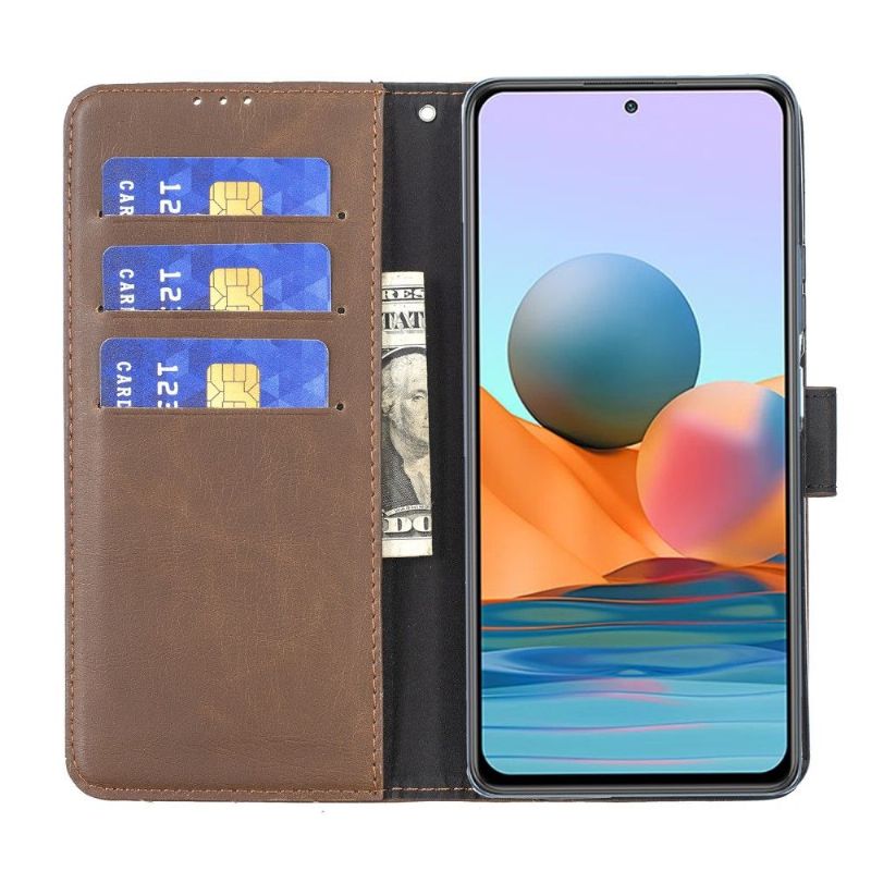 Læder Cover Xiaomi Redmi Note 10 Pro Retro Kunstlæder