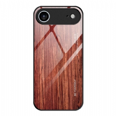 Cover iPhone Air Hærdet Glas Med Træeffekt