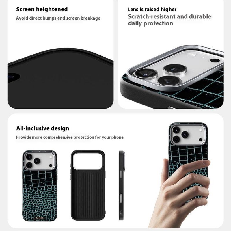 Cover iPhone Air Magsafe-kompatibel Krokodilleeffekt Abeel