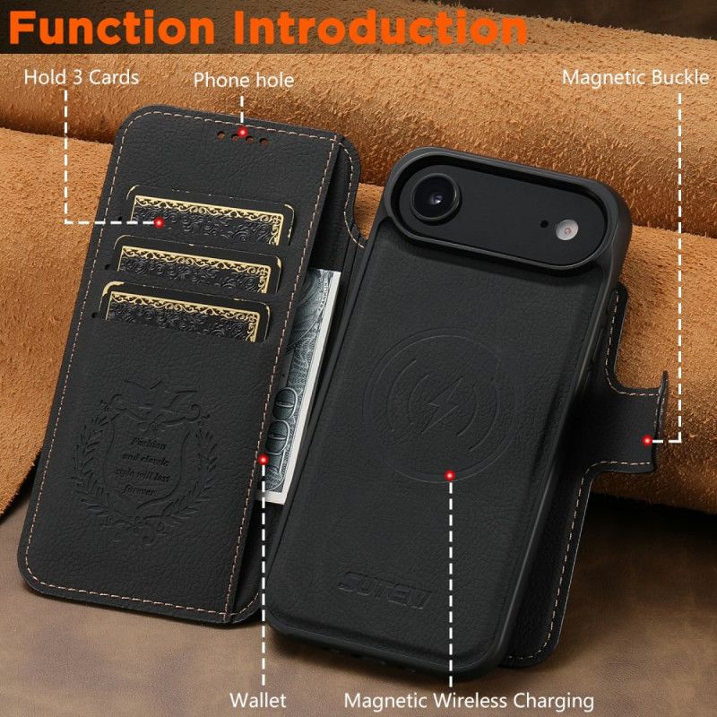Flip Cover iPhone Air Aftageligt Magsafe-etui Suteni