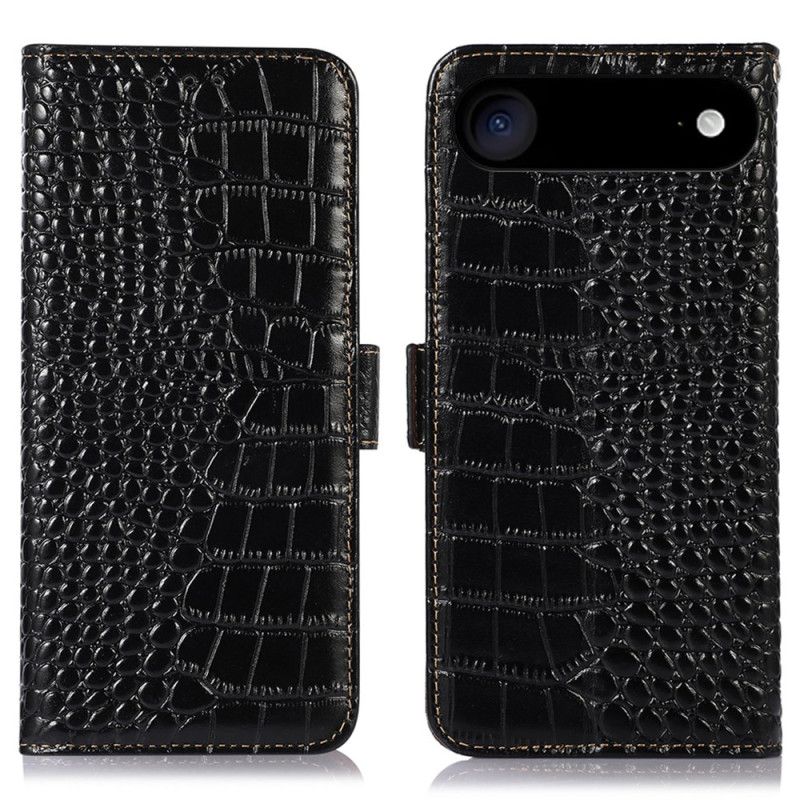 Flip Cover iPhone Air Krokodilletekstur Læder
