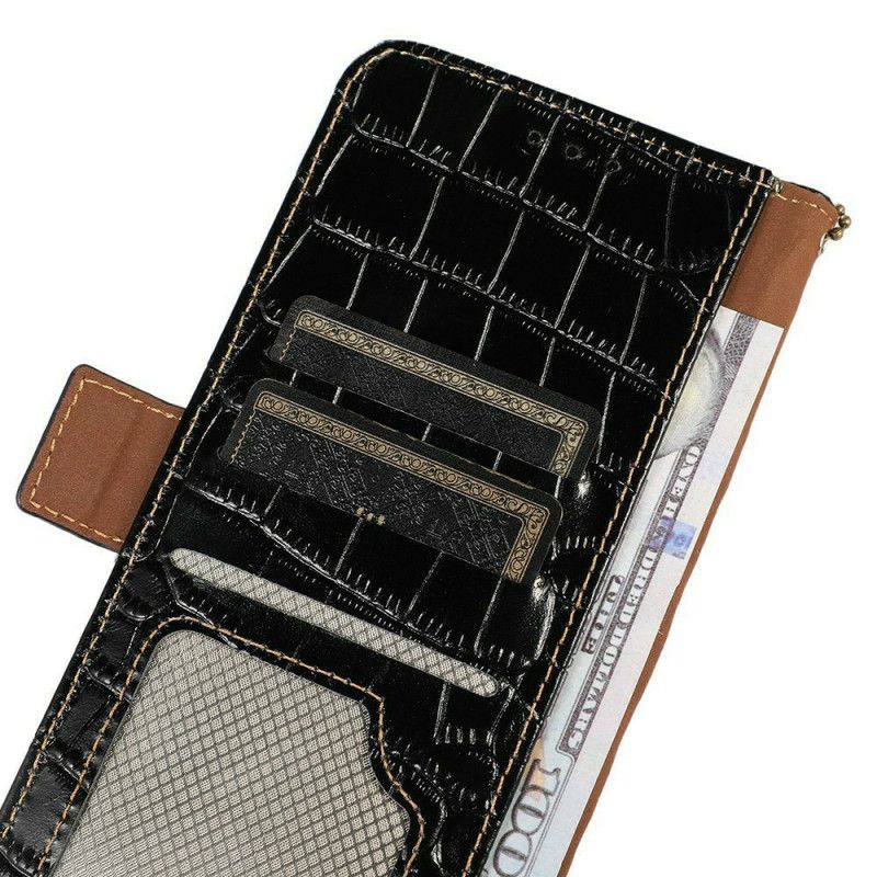 Flip Cover iPhone Air Krokodilletekstur Læder