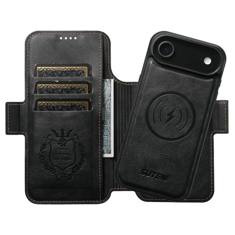 Flip Cover iPhone Air Magsafe Tofarvet Aftageligt Etui Suteni