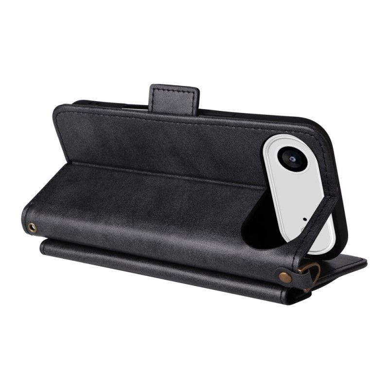 Flip Cover iPhone Air Vintage Design Med Skulderrem