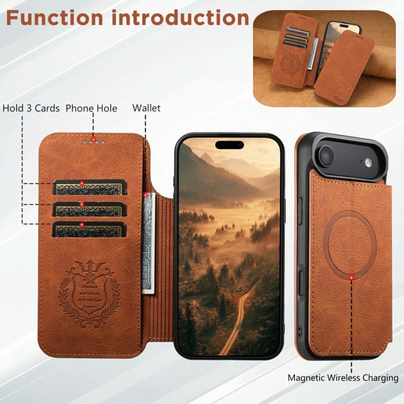 Læder Cover iPhone Air Telefon Etui Ultratynd Magsafe Suteni