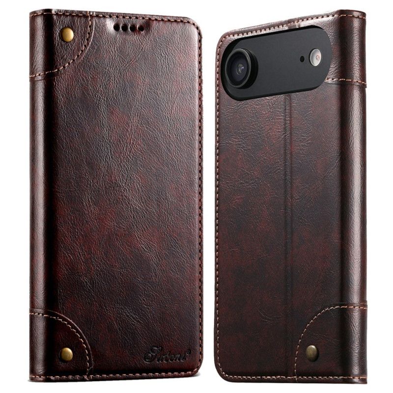 Læder Cover iPhone Air Vintage Suteni