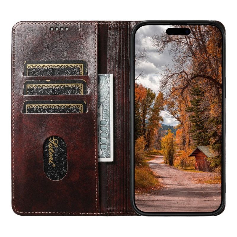 Læder Cover iPhone Air Vintage Suteni
