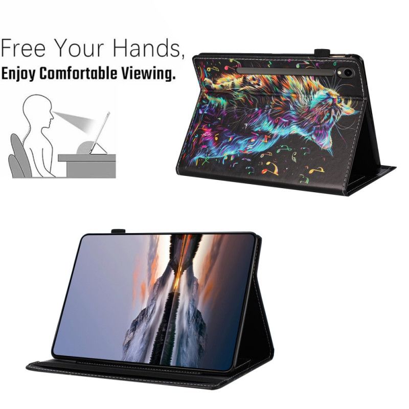 Case Samsung Galaxy Tab S10 Fe Telefon Etui Musikalsk Kat