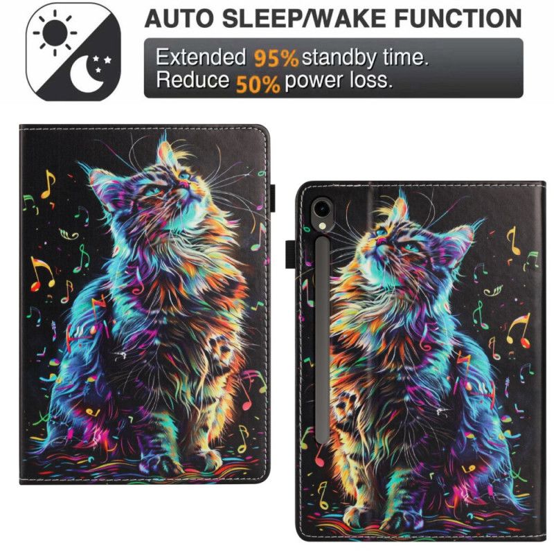 Case Samsung Galaxy Tab S10 Fe Telefon Etui Musikalsk Kat