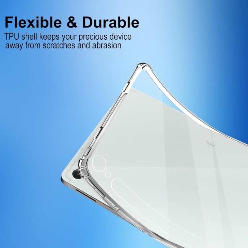 Cover Til Samsung Galaxy Tab S10 Fe Transparent Med 2 Hærdede Glasskærmbeskyttere