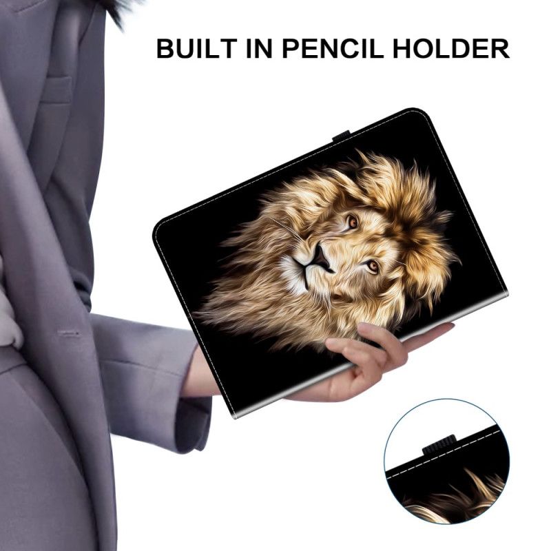 Etui Samsung Galaxy Tab S10 Fe Løvehoveddesign