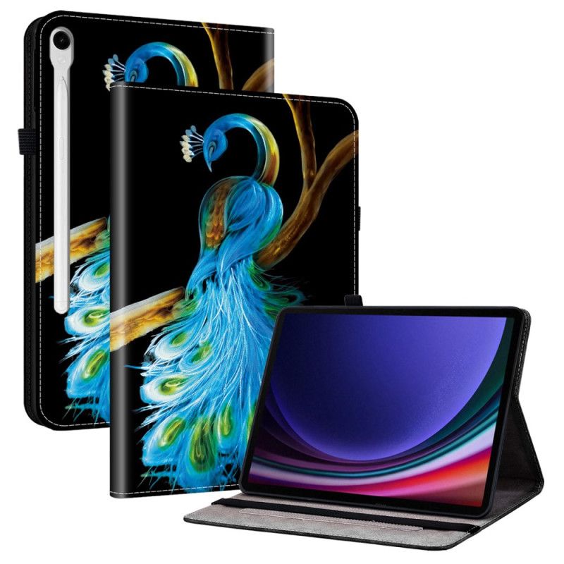 Etui Samsung Galaxy Tab S10 Fe Påfugledesign