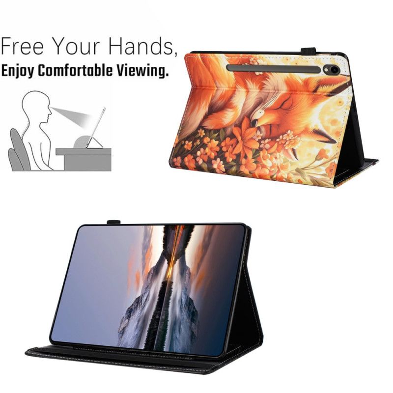 Etui Samsung Galaxy Tab S10 Fe Ræveblomster