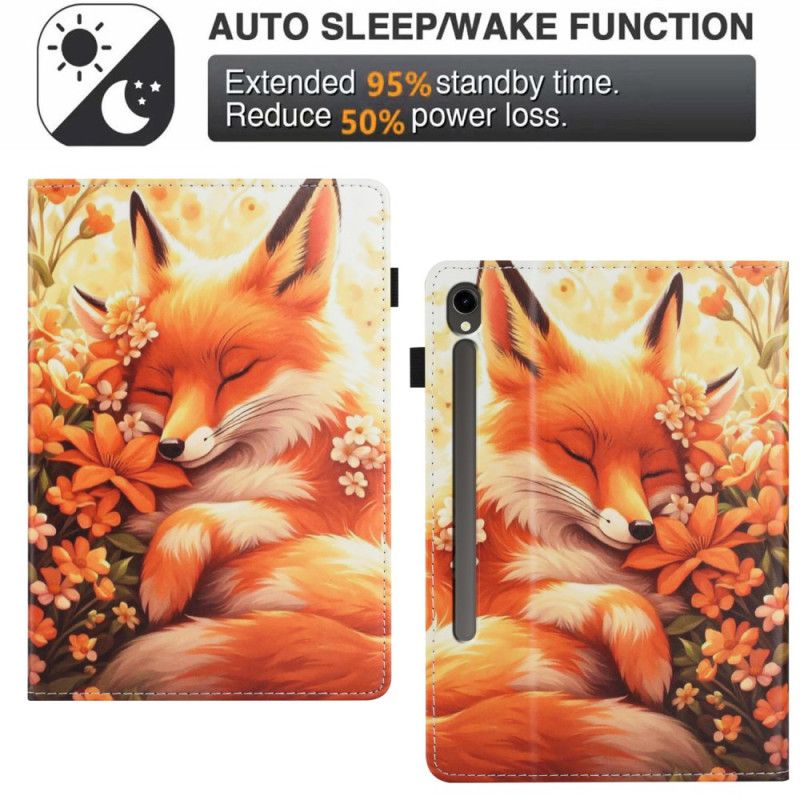 Etui Samsung Galaxy Tab S10 Fe Ræveblomster