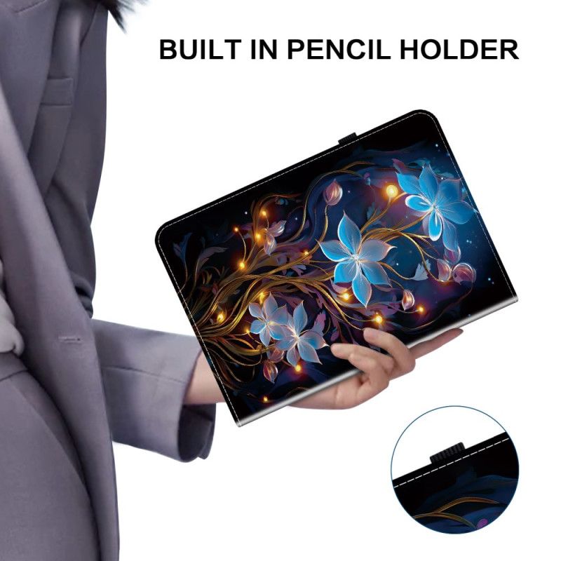 Etui Til Samsung Galaxy Tab S10 Fe Blomsterdesign