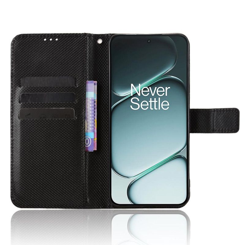 Flip Cover Oneplus 15r Diamanttekstur