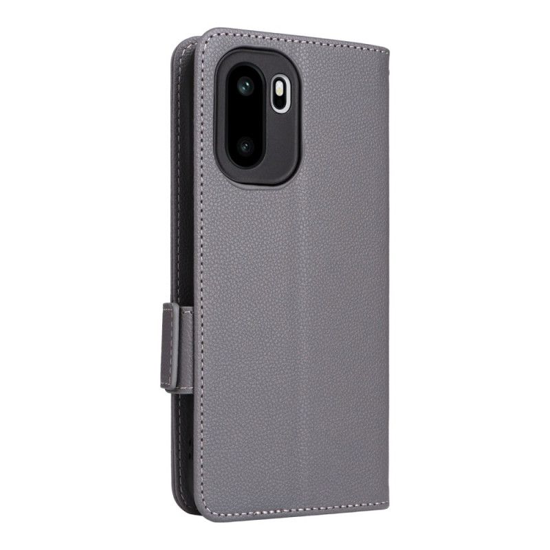 Flip Cover Oneplus 15r Litchi-tekstur Med Rem