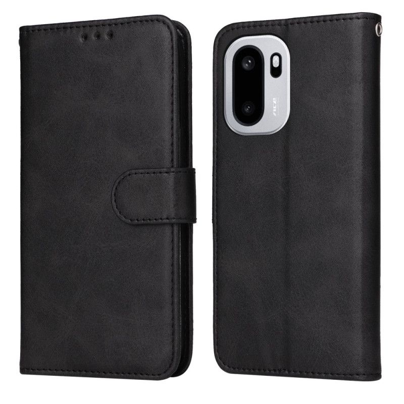 Flip Cover Til Oneplus 15r Almindelig Lædereffekt