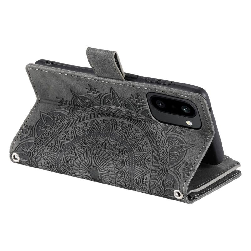 Læder Cover Oneplus 15r Mandala-blomsterpung