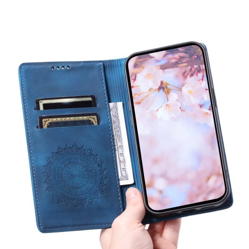 Læder Cover Oneplus 15r Mandala-ruskindseffekt