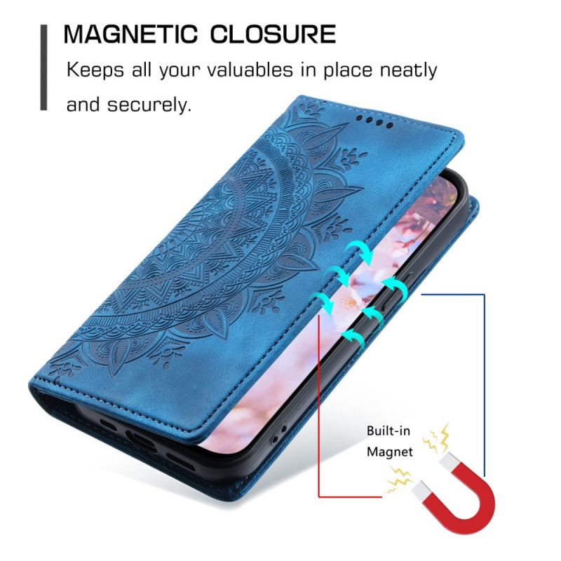 Læder Cover Oneplus 15r Mandala-ruskindseffekt