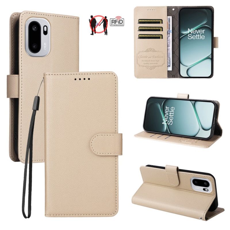 Læder Cover Oneplus 15r Rfid-blokering