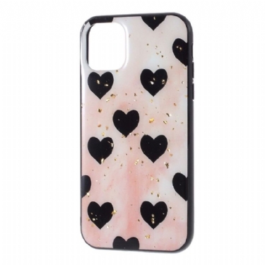 Mobilcover iPhone 11 Pro Sorte Hjerter