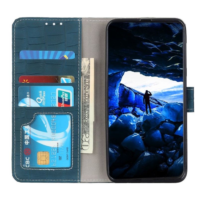 Flip Cover OnePlus 8T Imiteret Læder Croc Look