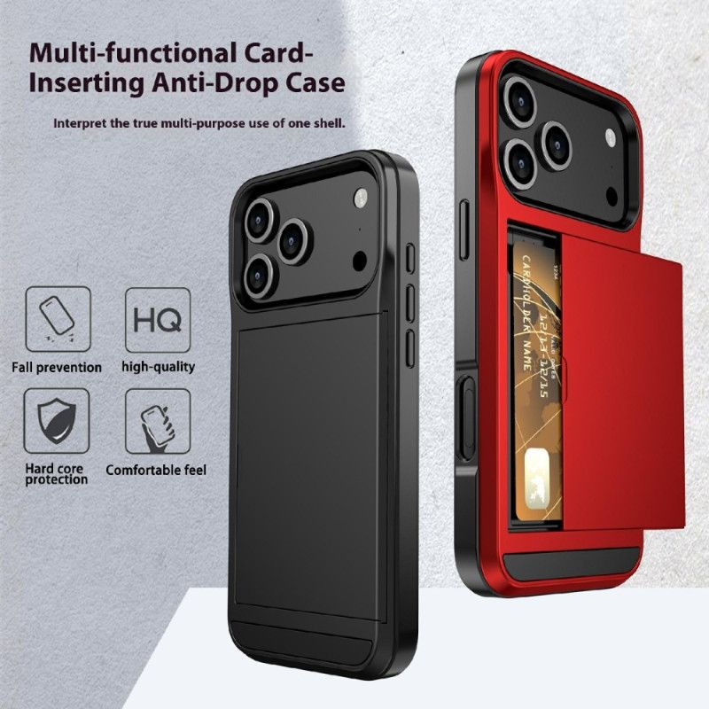 Cover iPhone 17 Pro Max Glidende Kortholder