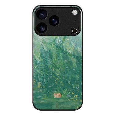 Cover iPhone 17 Pro Max Hærdet Glas Med Kattemaleri