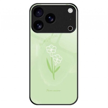 Cover iPhone 17 Pro Max Hærdet Glasblomster