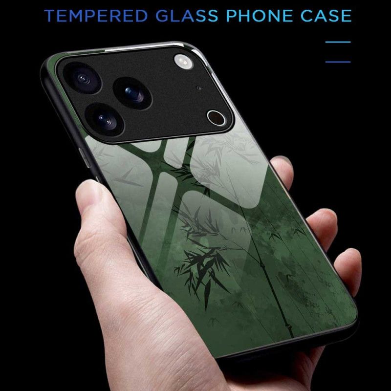 Cover iPhone 17 Pro Max Hærdet Glasblomsterblæk