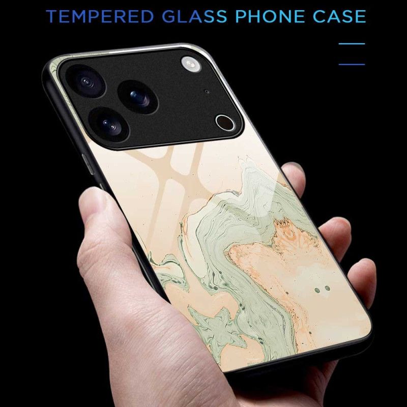 Cover iPhone 17 Pro Max Hærdet Glasmalet Mønster