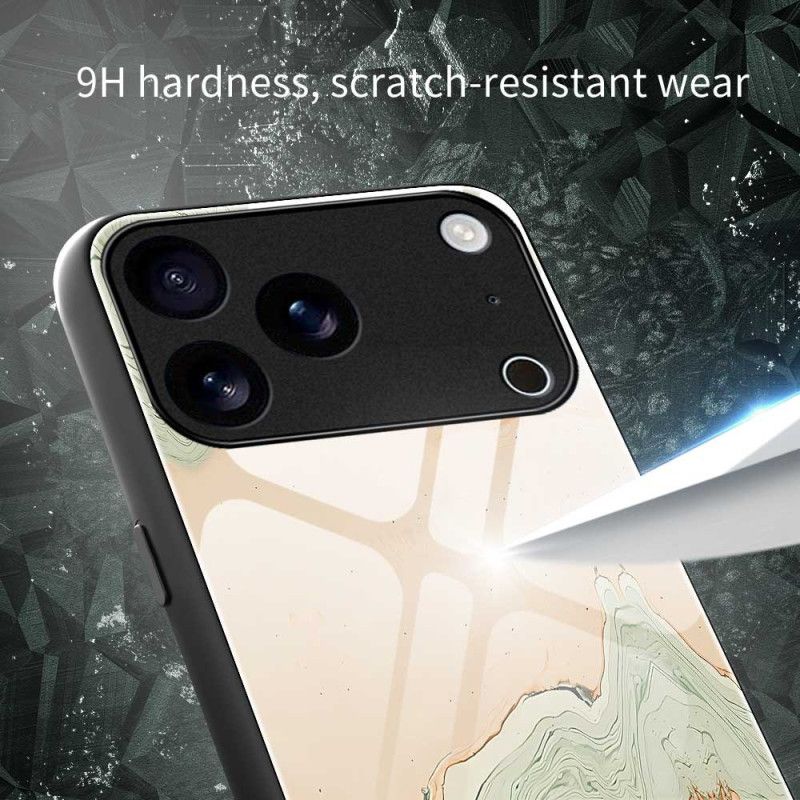 Cover iPhone 17 Pro Max Hærdet Glasmalet Mønster
