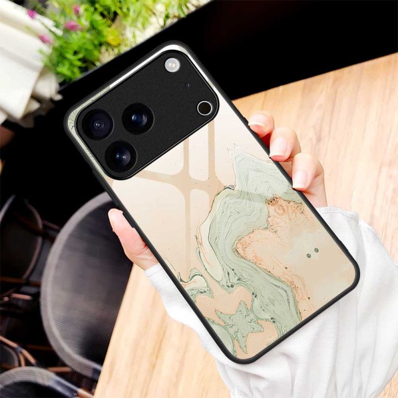 Cover iPhone 17 Pro Max Hærdet Glasmalet Mønster
