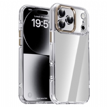 Cover iPhone 17 Pro Max Ipaky Transparent Metallinseramme