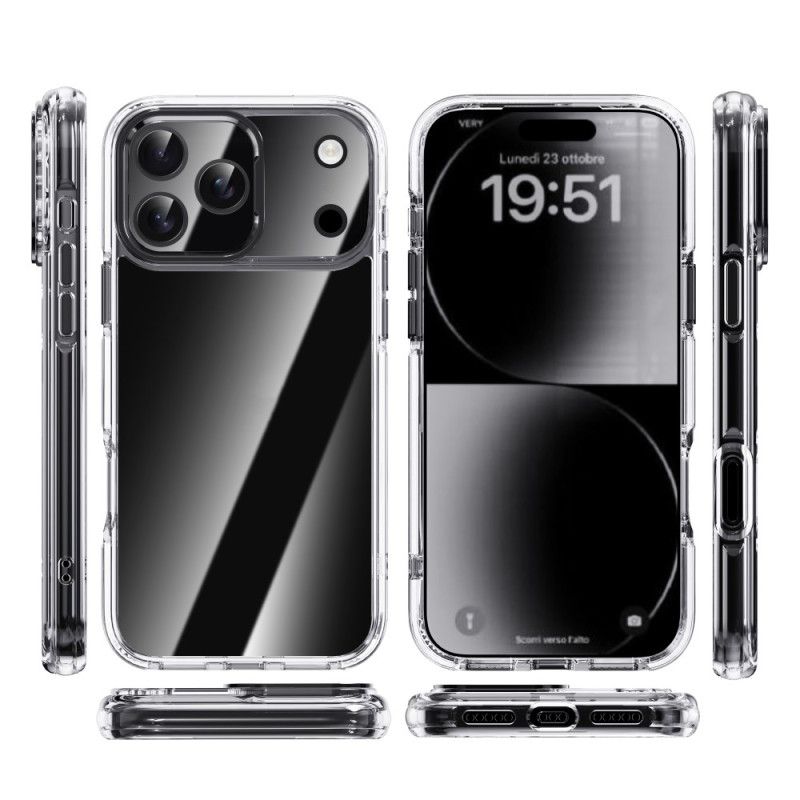 Cover iPhone 17 Pro Max Ipaky Transparent Metallinseramme