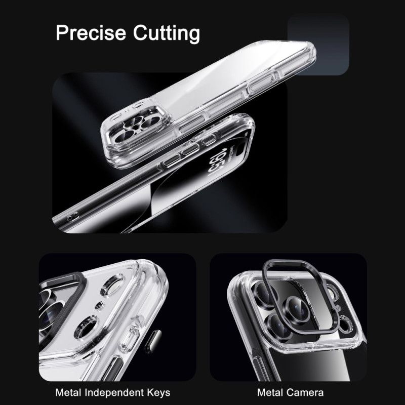 Cover iPhone 17 Pro Max Ipaky Transparent Metallinseramme