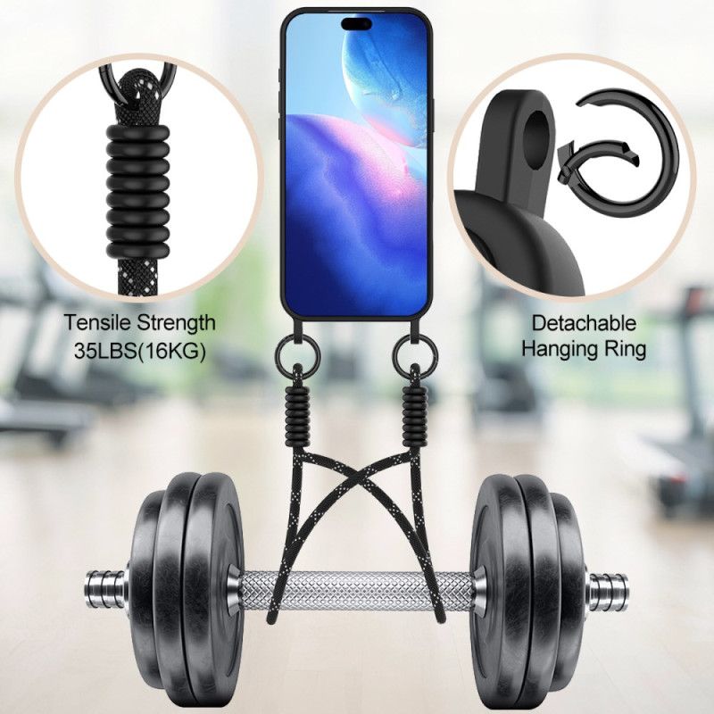 Cover iPhone 17 Pro Max Kortholder Med Snor