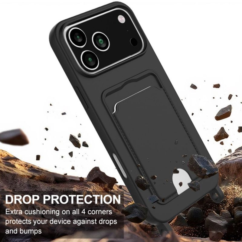 Cover iPhone 17 Pro Max Kortholder Med Snor