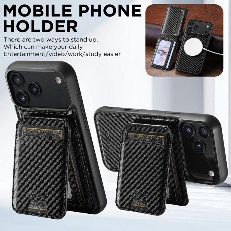 Cover iPhone 17 Pro Max Magsafe-kompatibel Aftagelig Kortholder