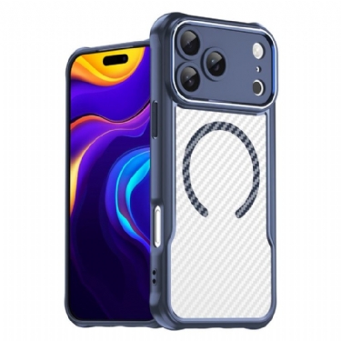 Cover iPhone 17 Pro Max Magsafe-kompatibel Gennemsigtig Kulfiber