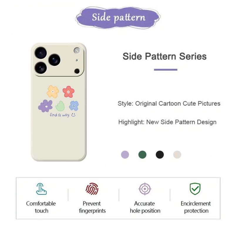 Cover iPhone 17 Pro Max Små Blomster
