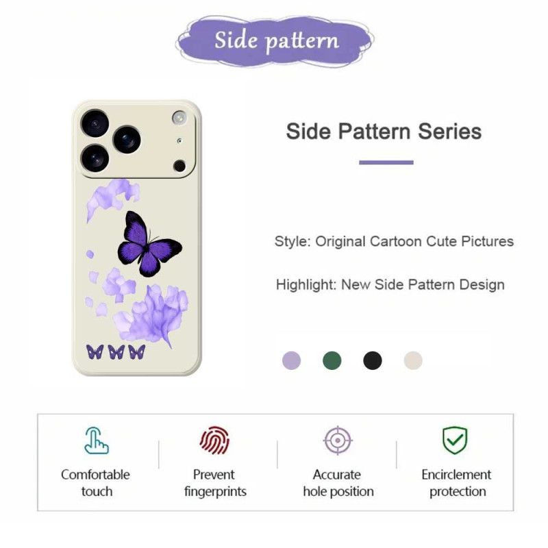 Cover iPhone 17 Pro Max Sommerfugle