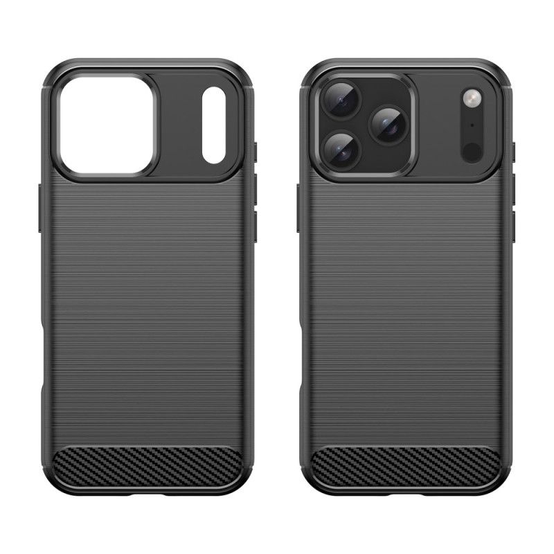 Cover iPhone 17 Pro Max Telefon Etui Børstet Kulfiber